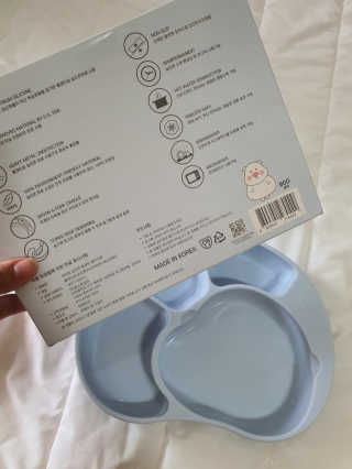 유비맘 캐릭터 실리콘 흡착 식판_색상 랜덤발송 — 5점을 준 리뷰어가 2020년 9월 올린 사용 사진