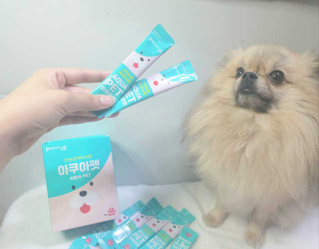 반려견용 액상 프리바이오틱스 아쿠아펫 리뷰 사진