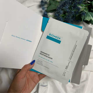 바이오믹 BIOMEEK SENSIMETIC SOOTHING MASK.S — 5점을 준 리뷰어가 2020년 7월 올린 사용 사진