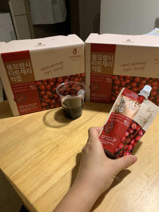자연에온 몽모랑시 타트체리 착즙 100mL 10개입 2BOX — 4.5점을 준 리뷰어가 2020년 10월 올린 사용 사진