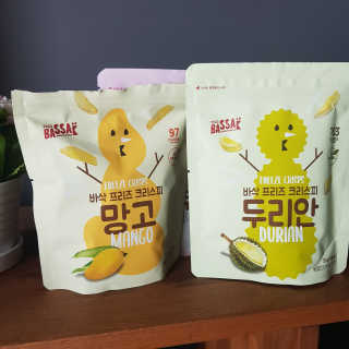 BASSAK 바삭 프리즈 크리스피 3종 — 5점을 준 리뷰어가 2020년 5월 올린 사용 사진