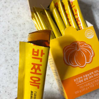 조은약초 국산 늙은 호박즙 호박쪼옥 젤리 20g x 15포 — 3점을 준 리뷰어가 2020년 9월 올린 사용 사진