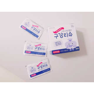 100도 이상에서 삶아 멸균 안심 아이수 구강 티슈 — 5점을 준 리뷰어가 2020년 10월 올린 사용 사진