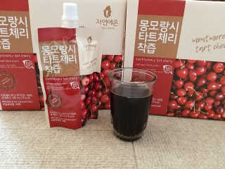 자연에온 몽모랑시 타트체리 착즙 100mL 10개입 2BOX — 5점을 준 리뷰어가 2020년 10월 올린 사용 사진