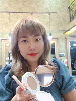 디어벨르 크림쿠션 DEAR BELLE CREAM COUSION — 5점을 준 리뷰어가 2020년 8월 올린 사용 사진