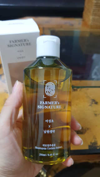 파머스시그니처 어성초, 작약뿌리, 흑미 추출물 3종 — 3.5점을 준 리뷰어가 2020년 9월 올린 사용 사진