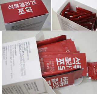 조은약초 석류콜라겐 석류즙 석류쪼옥 젤리 스틱 15포 x 20g — 5점을 준 리뷰어가 2020년 7월 올린 사용 사진