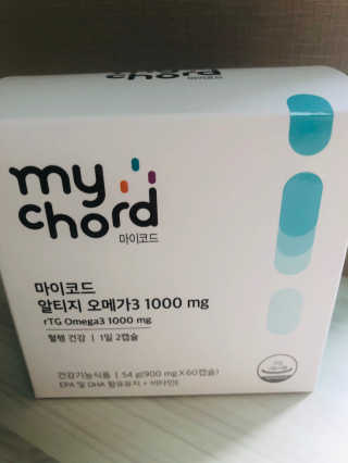 JW중외제약 마이코드 알티지 오메가3 1000 mg — 5점을 준 리뷰어가 2020년 9월 올린 사용 사진