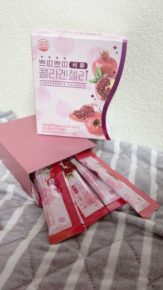 헬스업_쁘띠쁘띠석류콜라겐젤리_20g x 14포 — 4.5점을 준 리뷰어가 2020년 11월 올린 사용 사진