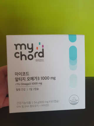 JW중외제약 마이코드 알티지 오메가3 1000 mg — 5점을 준 리뷰어가 2020년 9월 올린 사용 사진