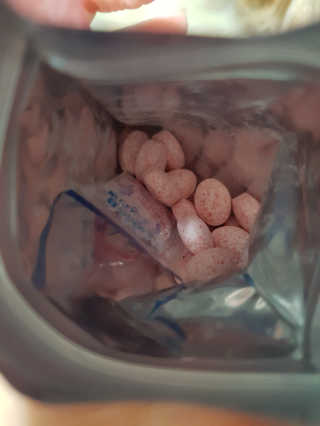 입 냄새 완화에 도움을 주는 에티켓 캔디 복숭아맛 앳캔디 — 5점을 준 리뷰어가 2020년 11월 올린 사용 사진