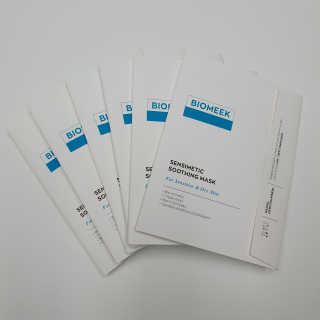 바이오믹 BIOMEEK SENSIMETIC SOOTHING MASK.S — 5점을 준 리뷰어가 2020년 7월 올린 사용 사진