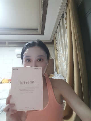 이너풀 하이 모이스처라이징 바이오셀룰로오스 마스크 — 5점을 준 리뷰어가 2020년 7월 올린 사용 사진