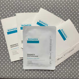 바이오믹 BIOMEEK SENSIMETIC SOOTHING MASK.S — 5점을 준 리뷰어가 2020년 6월 올린 사용 사진