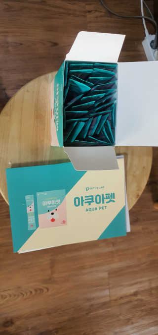 펫시랩 반려견용 액상 프리바이오틱스 아쿠아펫 — 5점을 준 리뷰어가 2020년 12월 올린 사용 사진