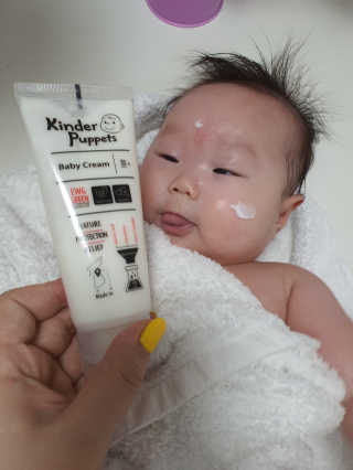 킨더퍼페츠 베이비크림 100ml — 5점을 준 리뷰어가 2020년 4월 올린 사용 사진