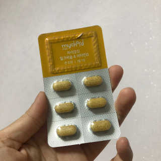 JW중외제약 마이코드 밀크씨슬 비타민B — 4점을 준 리뷰어가 2020년 8월 올린 사용 사진