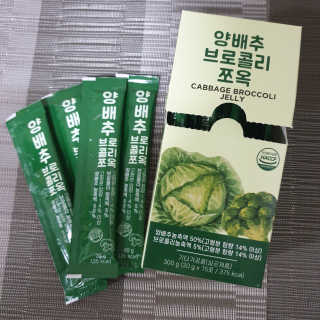 조은약초 국산 양배추즙 양배추 브로콜리 젤리 15포 x 1박스 — 4점을 준 리뷰어가 2020년 9월 올린 사용 사진