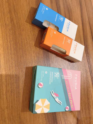 [후르디아] 혼합자차 선 에센스+톤업 선크림 2종 — 5점을 준 리뷰어가 2020년 8월 올린 사용 사진