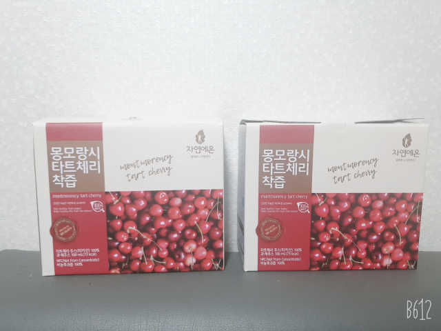 자연에온 몽모랑시 타트체리 착즙 100mL 10개입 2BOX 리뷰 사진