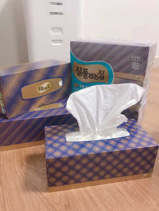 잘풀리는집 부드러운 모이스처 보습 미용 티슈 230매 — 5점을 준 리뷰어가 2020년 9월 올린 사용 사진