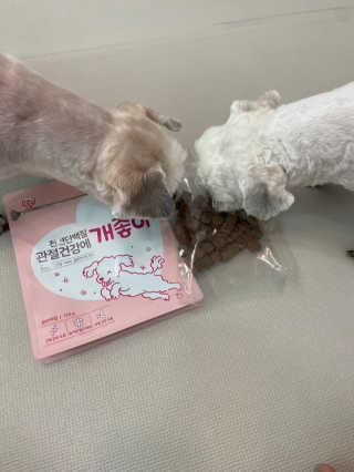 My Pet Care 천연단백질 관절건강에 개좋아 — 4.5점을 준 리뷰어가 2020년 12월 올린 사용 사진