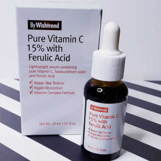 Wishtrend 순수 비타민 C 15 함유 Ferulic Acid — 5점을 준 리뷰어가 2020년 6월 올린 사용 사진