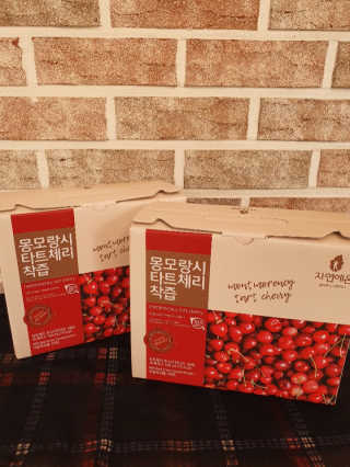 자연에온 몽모랑시 타트체리 착즙 100mL 10개입 2BOX — 5점을 준 리뷰어가 2020년 10월 올린 사용 사진