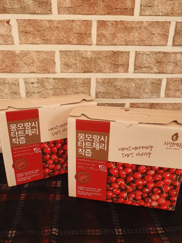 자연에온 몽모랑시 타트체리 착즙 100mL 10개입 2BOX 리뷰 사진