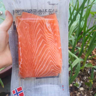동원산업 항공직송 동원생연어_400g — 5점을 준 리뷰어가 2020년 4월 올린 사용 사진
