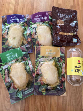 바로 먹는 아침 실온보관 닭가슴살 6종 — 5점을 준 리뷰어가 2020년 9월 올린 사용 사진