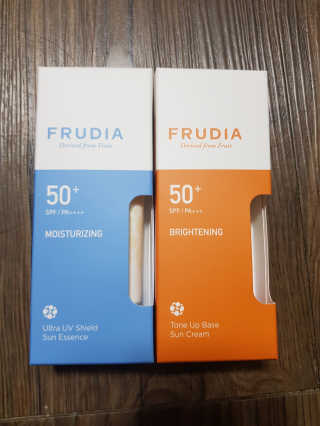 [후르디아] 혼합자차 선 에센스+톤업 선크림 2종 — 5점을 준 리뷰어가 2020년 5월 올린 사용 사진