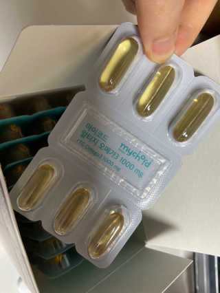 JW중외제약 마이코드 알티지 오메가3 1000 mg — 4.5점을 준 리뷰어가 2020년 7월 올린 사용 사진