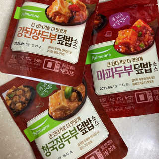 [풀무원] 큰건더기로 더 맛있게, 두부덮밥소스 3종 — 5점을 준 리뷰어가 2020년 12월 올린 사용 사진