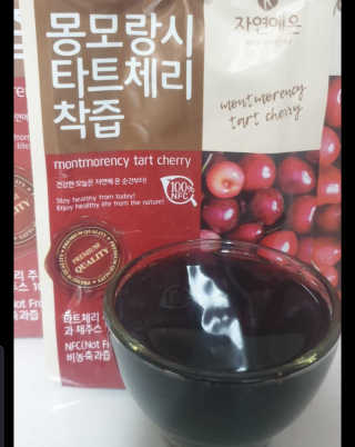 자연에온 몽모랑시 타트체리 착즙 100mL 10개입 2BOX — 5점을 준 리뷰어가 2020년 11월 올린 사용 사진