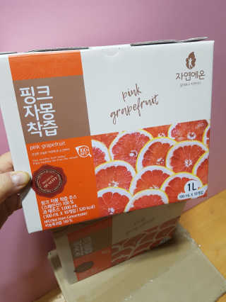 자연에온 핑크 자몽 착즙 100mL 10개입 2BOX — 5점을 준 리뷰어가 2020년 11월 올린 사용 사진