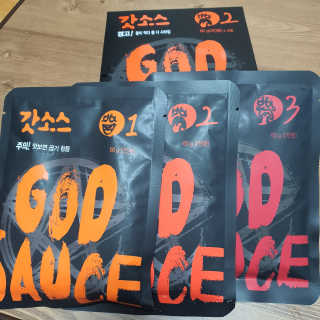 갓소스 만능양념소스 60gx4팩 1,2,3단계샘플러60gx3팩 — 5점을 준 리뷰어가 2020년 6월 올린 사용 사진