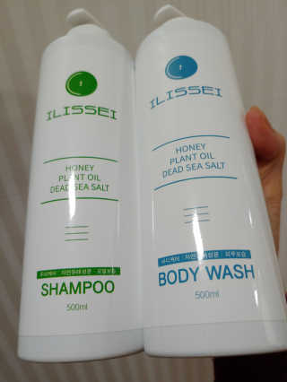 일리세이 허니 샴푸 500ml + 허니 바디워시 500ml 세트 — 4.5점을 준 리뷰어가 2020년 4월 올린 사용 사진