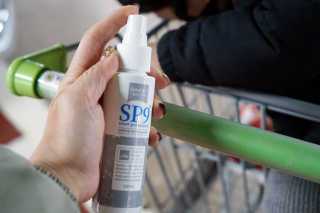 SP9 스프레이형 프리미엄 살균소독제 500ml+100ml — 5점을 준 리뷰어가 2020년 11월 올린 사용 사진