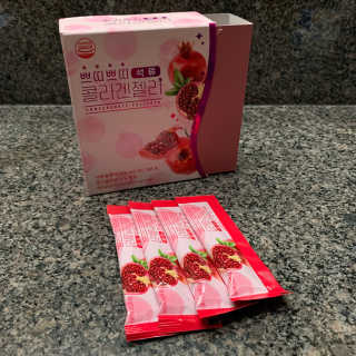 헬스업_쁘띠쁘띠석류콜라겐젤리_20g x 14포 — 5점을 준 리뷰어가 2020년 8월 올린 사용 사진
