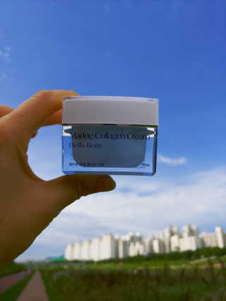 델라본 마린 콜라겐 수분크림 — 5점을 준 리뷰어가 2020년 7월 올린 사용 사진