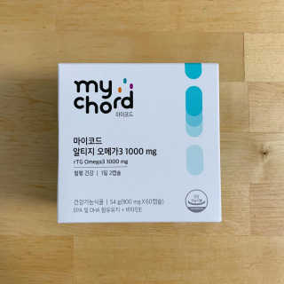JW중외제약 마이코드 알티지 오메가3 1000 mg — 4.5점을 준 리뷰어가 2020년 8월 올린 사용 사진