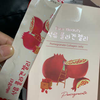 365더건강 에버뷰티 석류콜라겐 젤리 — 4.5점을 준 리뷰어가 2020년 7월 올린 사용 사진
