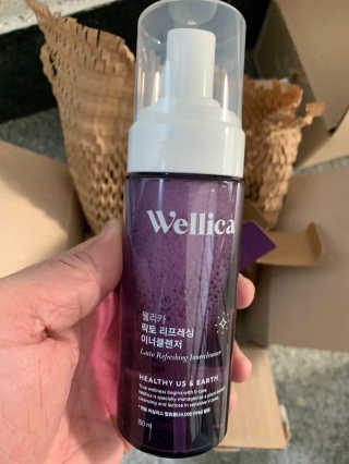 웰리카_V CARE 웰리카 락토 리프레싱 이너클렌저 — 5점을 준 리뷰어가 2020년 11월 올린 사용 사진