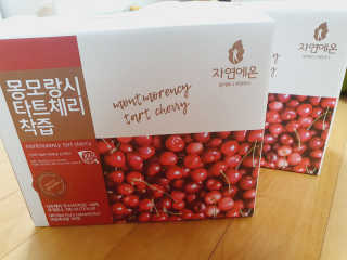 자연에온 몽모랑시 타트체리 착즙 100mL 10개입 2BOX — 5점을 준 리뷰어가 2020년 9월 올린 사용 사진