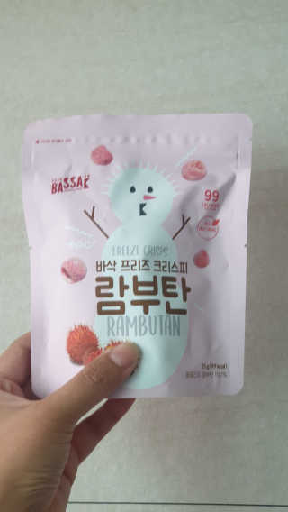 BASSAK 바삭 프리즈 크리스피 3종 — 3점을 준 리뷰어가 2020년 9월 올린 사용 사진