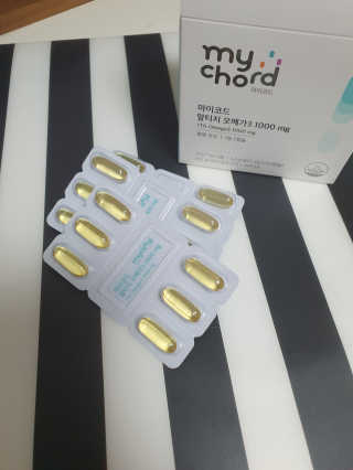 JW중외제약 마이코드 알티지 오메가3 1000 mg — 5점을 준 리뷰어가 2020년 9월 올린 사용 사진