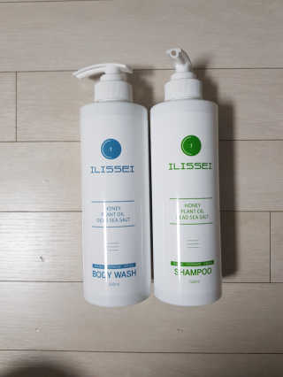 일리세이 허니 샴푸 500ml + 허니 바디워시 500ml 세트 — 4점을 준 리뷰어가 2020년 4월 올린 사용 사진
