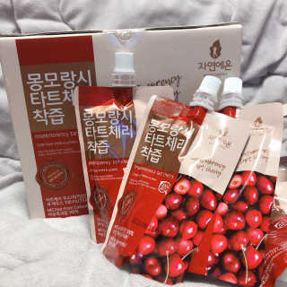 자연에온 몽모랑시 타트체리 착즙 100mL 10개입 2BOX — 5점을 준 리뷰어가 2020년 10월 올린 사용 사진
