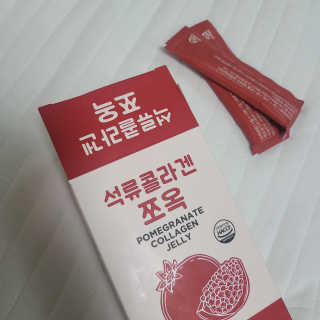조은약초 석류콜라겐 석류즙 석류쪼옥 젤리 스틱 15포 x 20g — 5점을 준 리뷰어가 2020년 7월 올린 사용 사진